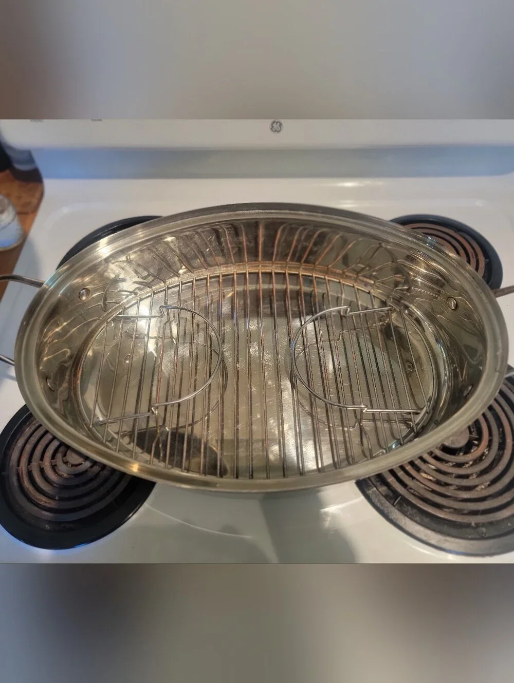 Stainless Steel Covered Roasting Pan - Silver